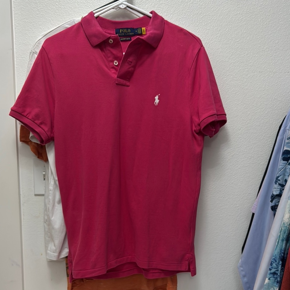 Polo by Ralph Lauren Men's White V-Neck Shirt